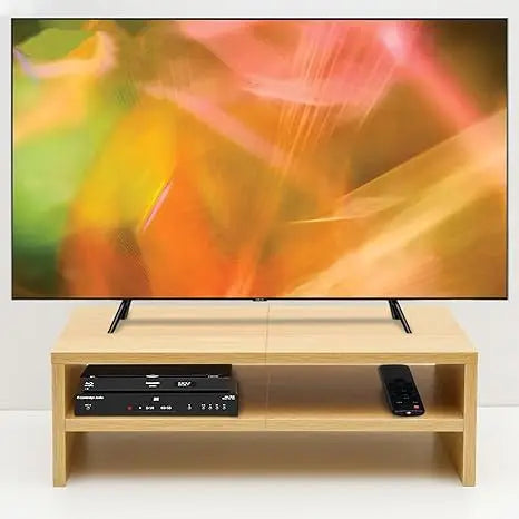 Factory Wholesale Rustic Small TV & Laptop Storage Rack Standing Type Plywood Desktop Organizer Bookshelf with Easy Installation