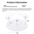 Acrylic 3-Tier Perfume Stand Organizer 4mm Display Riser for Perfume Dessert Cupcake Desktop Decoration Organize Display Stands