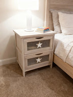 Modern Style Multi Functional Storage Cabinet Wooden with Drawers Storage Cabinet Bedside Table Storage Device