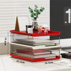 Modern Convenient Multifunctional Office Desk Stationery and Book Storage Rack Desktop File Storage Box