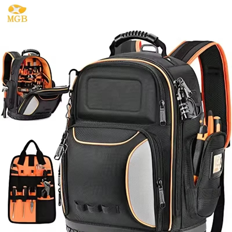 Custom Logo High Quality 1680D Mold Storage Organizer Garden Work Canvas Heavy Duty Electrician Tool Bag for Storing Tool Bag