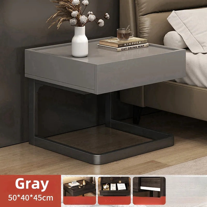 Contemporary Luxury Floating Bedside Table Modern Bedroom Furniture Convertible Living Room Cabinets for Home Use
