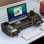Custom Computer Monitor Riser Stand Base Office Supplies Desktop Storage Box Keyboard Organizer Rack Storage Holders