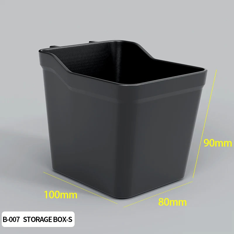 Single-Tier PP Material Plastic Desktop Organizer Space-Saving Foldable Storage Holder No-Hole Punching Feature Cabinets Shelves