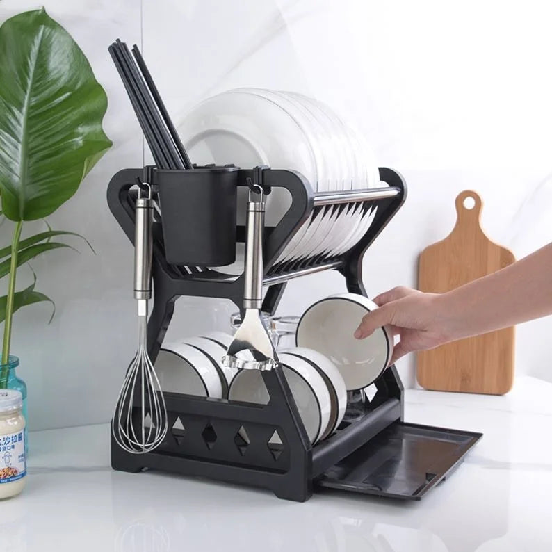 Hot Product Kitchen Dish Storage Rack Table Top Drain Bowl Rack Put Tableware Kitchen Storage Rack