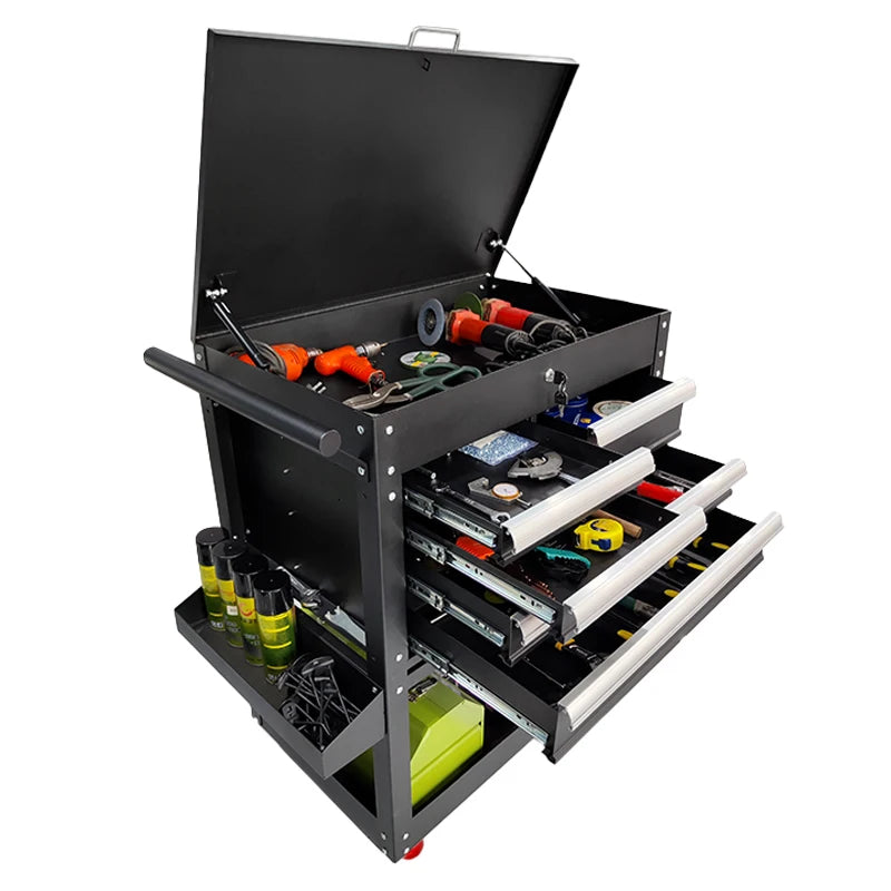 Quality Choice 5-Drawer Rolling Tool Cabinet Stainless Steel Mechanic Tool Box for Workshops Durable Metal Tool Trolley