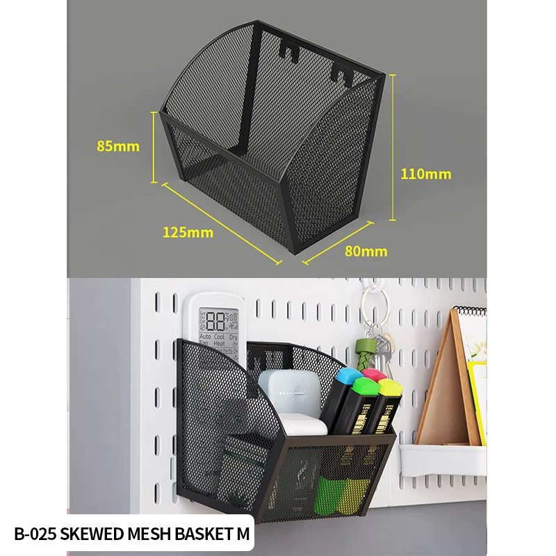 Single-Tier PP Material Plastic Desktop Organizer Space-Saving Foldable Storage Holder No-Hole Punching Feature Cabinets Shelves