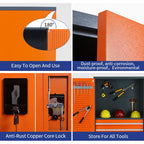 Factory Workshop Garage Two Door Heavy Duty Multi Functional Metal Tool Cabinet Three Point Lock Adjustable Shelves OEM/ODM/OBM