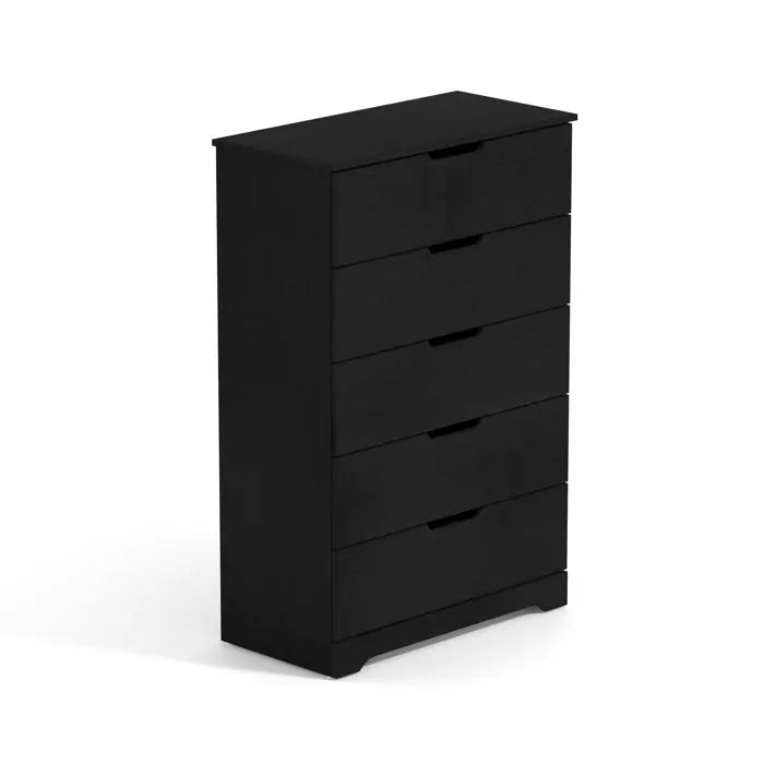 HOMEFIELD Wholesale Custom Bedroom Dresser Wood Bedside Table High Gloss 5 Drawer Chest of Drawers