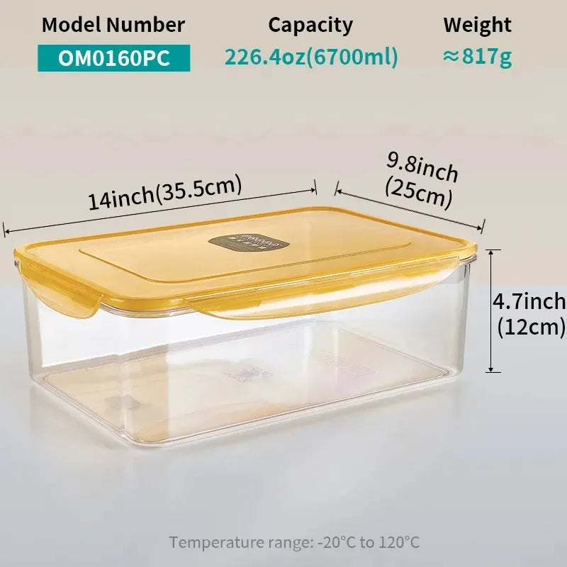 Factory Wholesale Plastic Airtight Food Storage Containers Kitchen Accessories Food Preservation Jars Fresh Keeping sealed Box