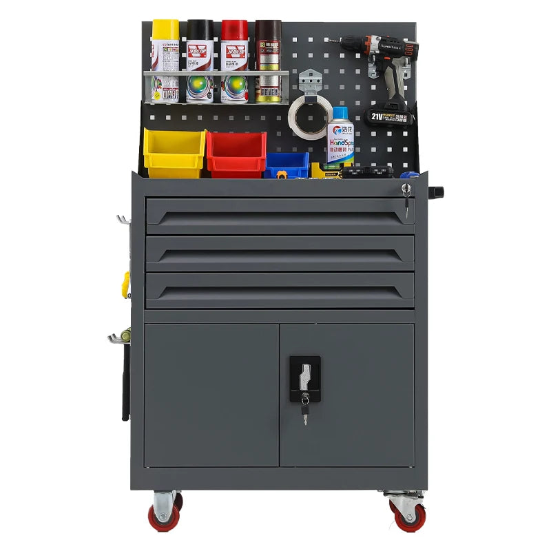 New Design Top Selling Toolcase Tool Cabinet Steel Storage Toolbox Multi-layer with Drawers Wheels
