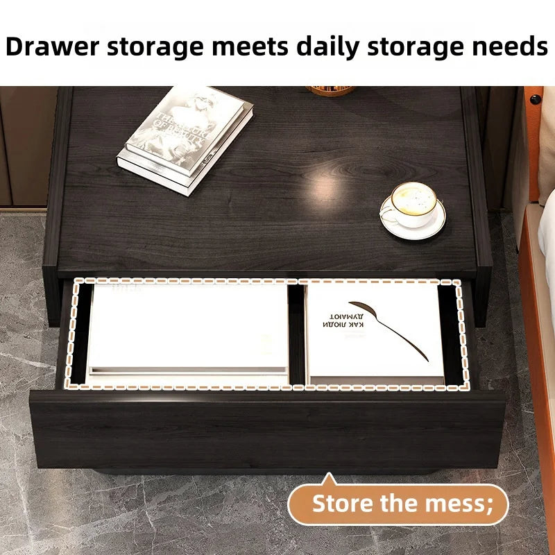 Contemporary Luxury Floating Bedside Table Modern Bedroom Furniture Convertible Living Room Cabinets for Home Use