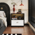 Durable Steel Nightstand for Bedroom with Anti-Scratch Surface