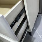 Light Luxury Nightstand with Lock Simple Modern Classic Design Drawer Storage Complete 2 Drawer Bedroom Bedside Cabinet