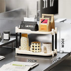 Wholesale Versatile Adjustable Desktop Multi-Layer Stackable Storage Rack Desk Stationery Cosmetics Stand for Living Room