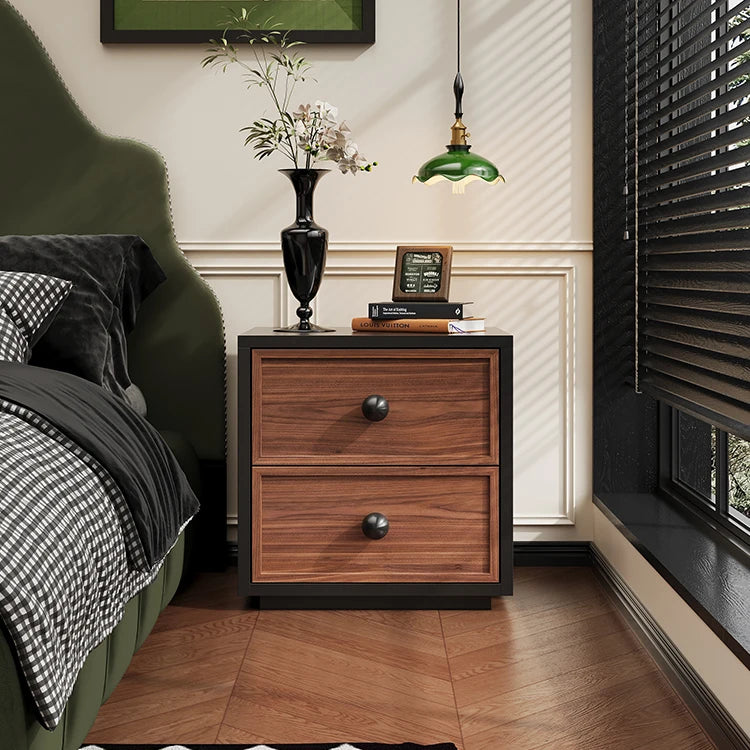Bedroom Steel Nightstand with Anti-Rust Coating for Long Use