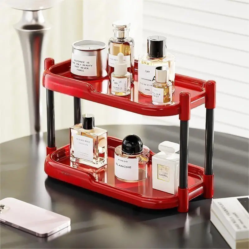 Wholesale Versatile Adjustable Desktop Multi-Layer Stackable Storage Rack Desk Stationery Cosmetics Stand for Living Room