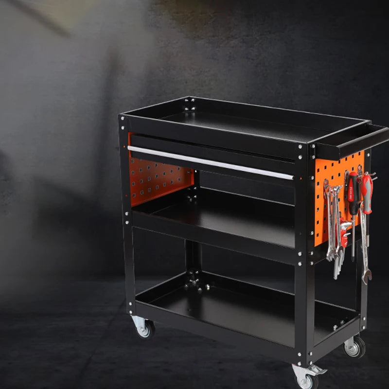 New Hot Selling Auto Repair Tool Cart 3 Tier Auto Repair Cart Multifunctional Hardware Cart