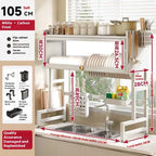 Kitchen Storage Rack Sinkescurridor De Platos Iron Storage Holders & Racks Countertop Pool Cupboard Multi-functional Metal