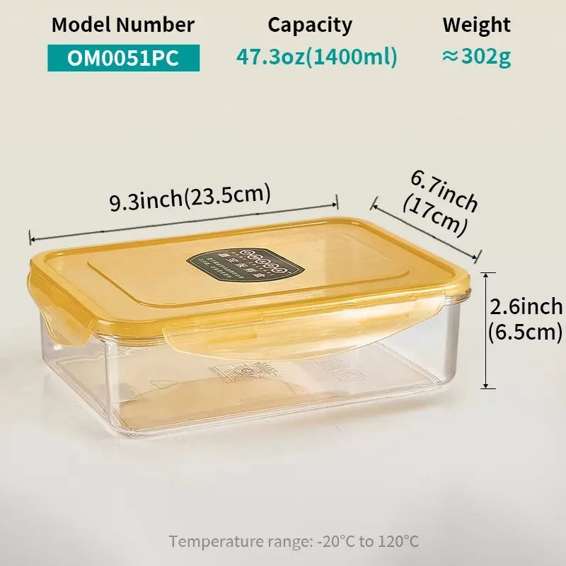 Factory Wholesale Plastic Airtight Food Storage Containers Kitchen Accessories Food Preservation Jars Fresh Keeping sealed Box