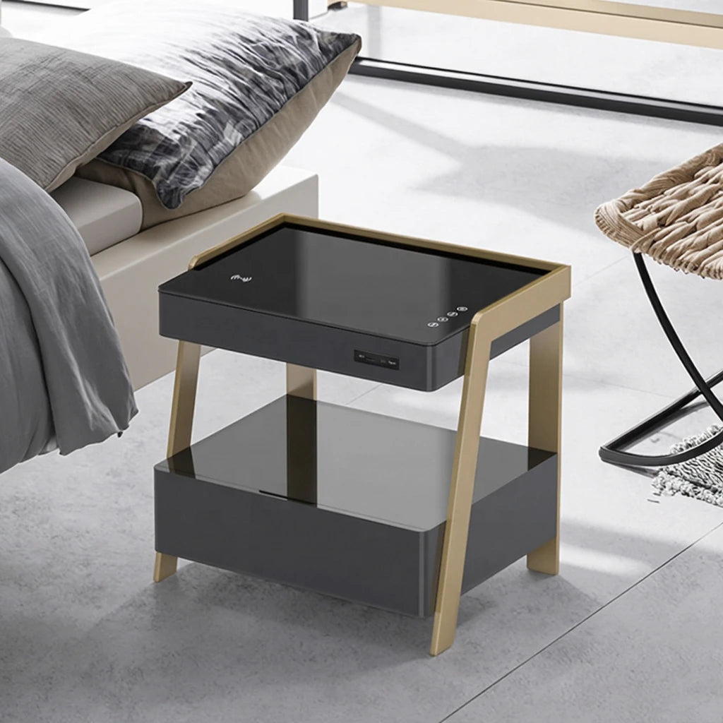 Wholesale Modern Intelligent Charging Bedside Table Multi-functional Bedside Table Side Table Drawers for Living Room Bedroom