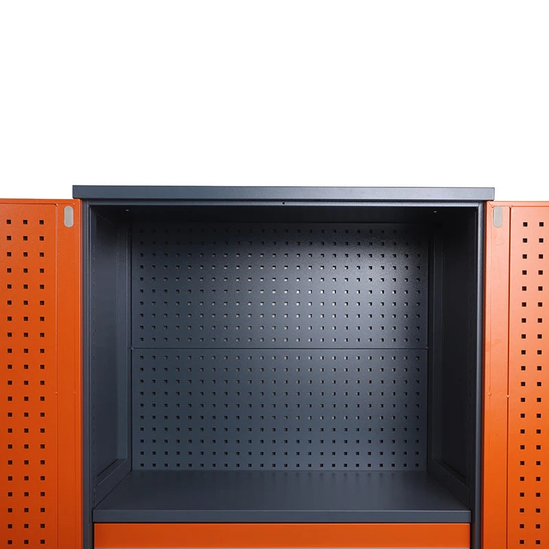 Factory Price OEM Workshop Garage Two Door Multi-Functional 3-Drawer Steel Tool Cabinet with 300kg Capacity