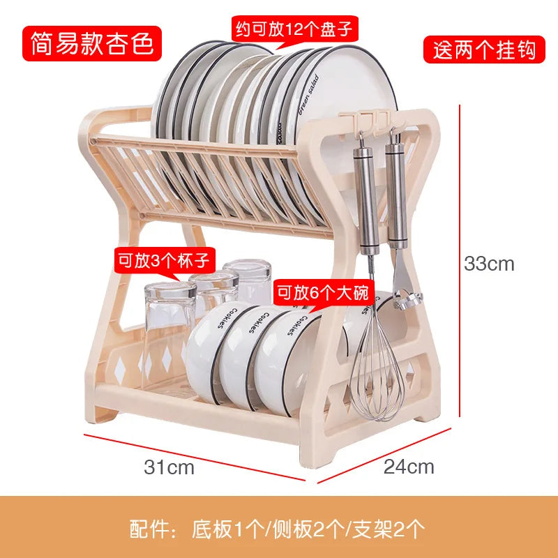 Hot Product Kitchen Dish Storage Rack Table Top Drain Bowl Rack Put Tableware Kitchen Storage Rack